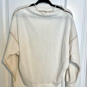 We the free sweater. Sleeve zipper. New. Small